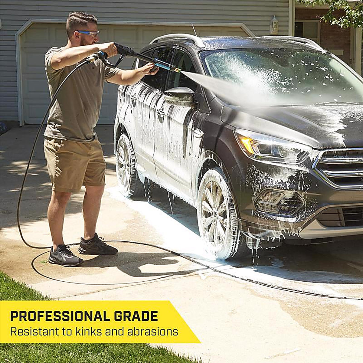 SurfaceMaxx - SGY-PWA68 - 1/4 In. D X 25 Ft. L M22 Replacement Pressure Washer Hose 3200 PSI