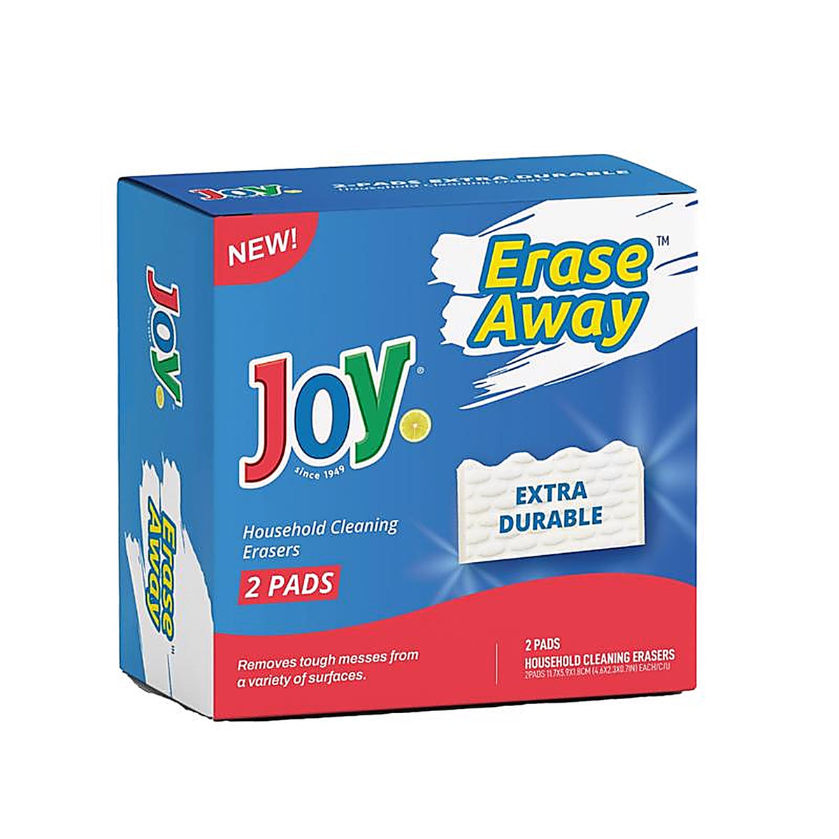 Joysuds - JOYSU37 - Erase Away Medium Duty Eraser Sponge for All Purpose 2 Pack