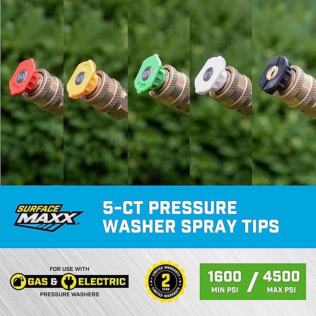 SurfaceMaxx - SGY-PWA5 - 5-CT Spray Nozzle Set 4500 PSI