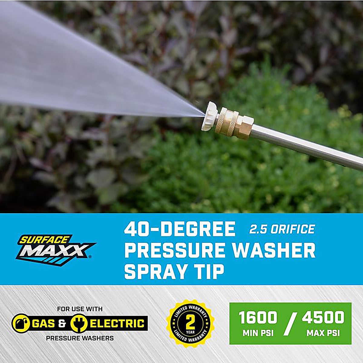SurfaceMaxx - SGY-PWA87 - 40-Degree Spray Nozzle 4500 PSI