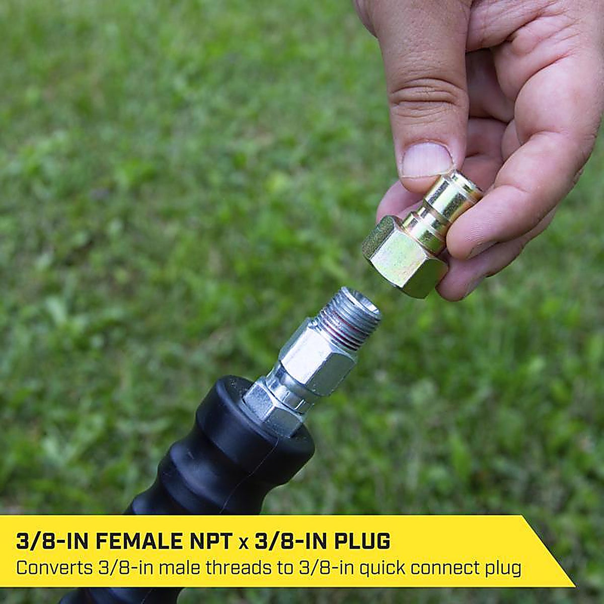 SurfaceMaxx - SMX-PWA301 - 3/8-In Female NPT X 3/8-In Quick Connect Plug 4200 PSI