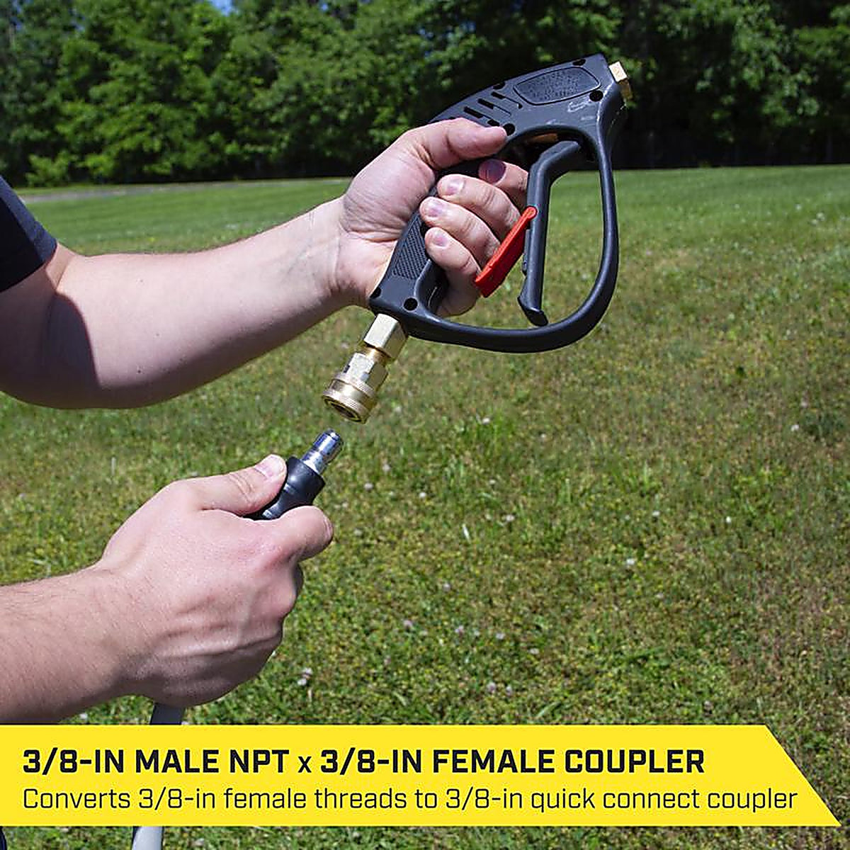 SurfaceMaxx - SMX-PWA302 - 3/8-In Male NPT X 3/8-In Female Quick Connect Coupler 4200 PSI