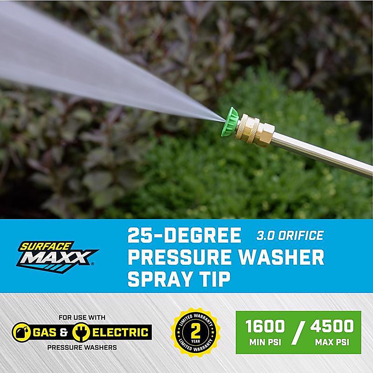 SurfaceMaxx - SMX-PWA306 - 3.0 Orifice 25-Degree Spray Nozzle 4500 PSI