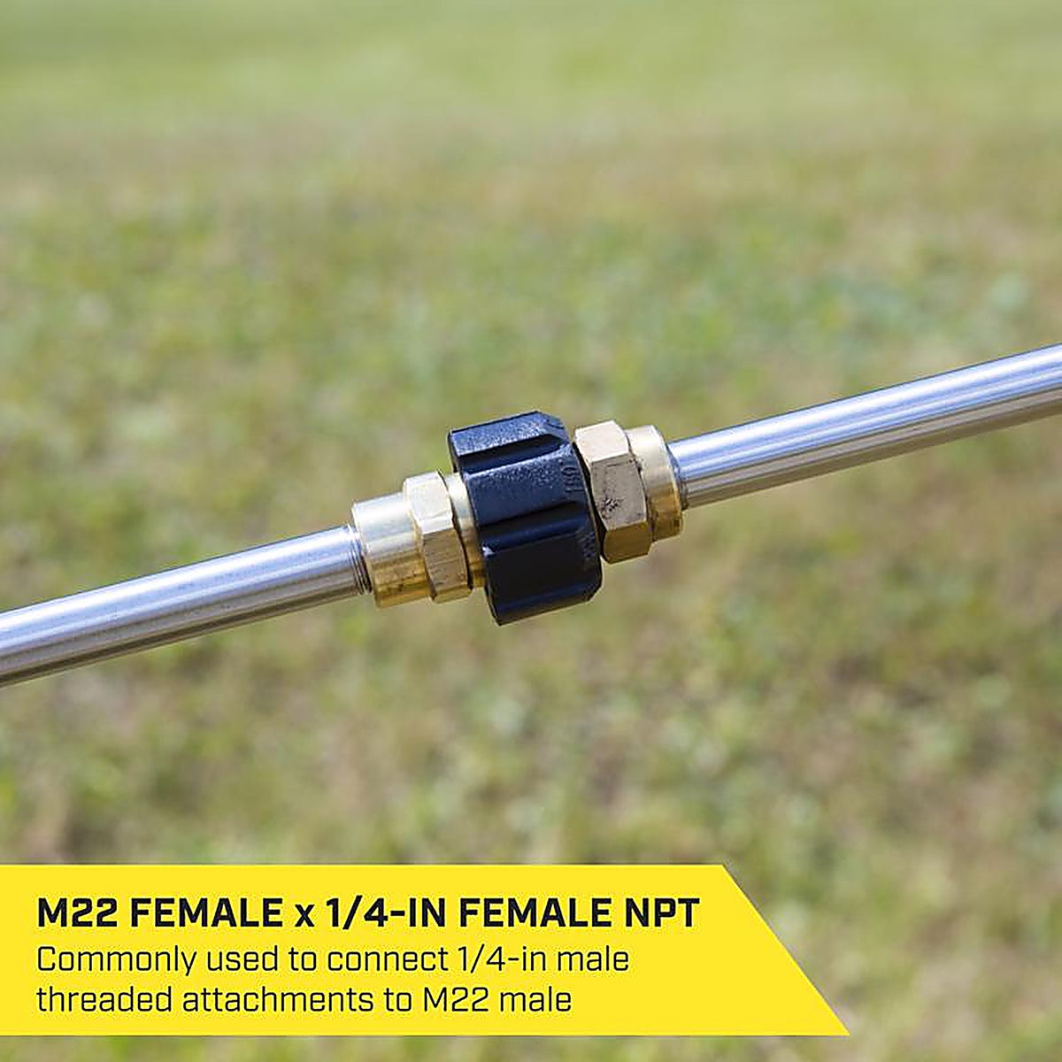 SurfaceMaxx - SMX-PWA309 - M22 Female X 1/4-In Female NPT Screw Coupling 5800 PSI
