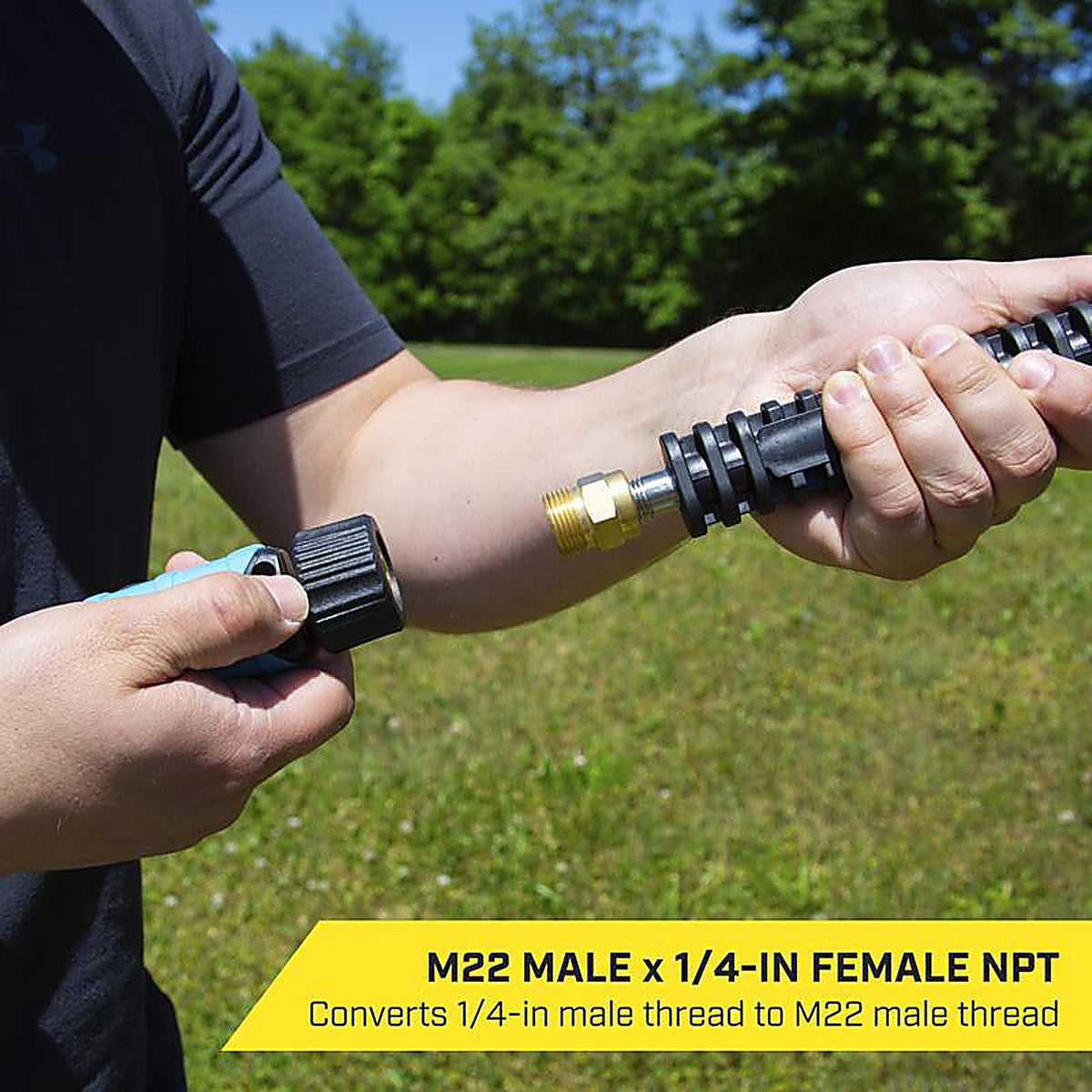 SurfaceMaxx - SMX-PWA312 - M22 Male X 1/4-In Female NPT Screw Nipple 5800 PSI
