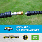 SurfaceMaxx - SMX-PWA313 - M22 Male X 3/8-In Female NPT Screw Nipple 5800 PSI