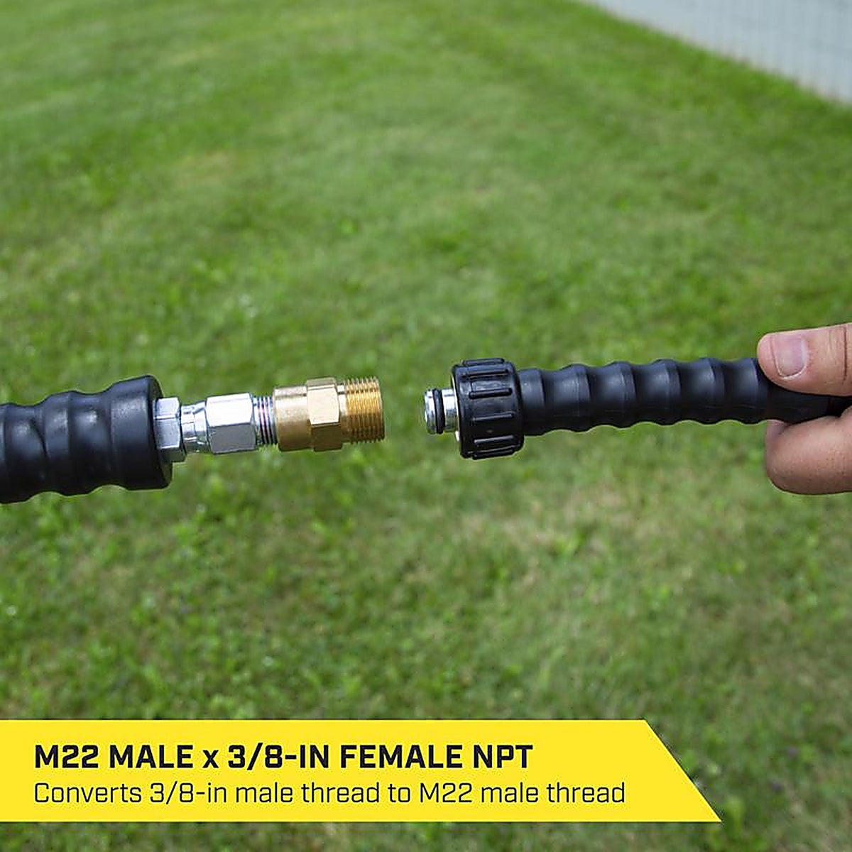 SurfaceMaxx - SMX-PWA313 - M22 Male X 3/8-In Female NPT Screw Nipple 5800 PSI