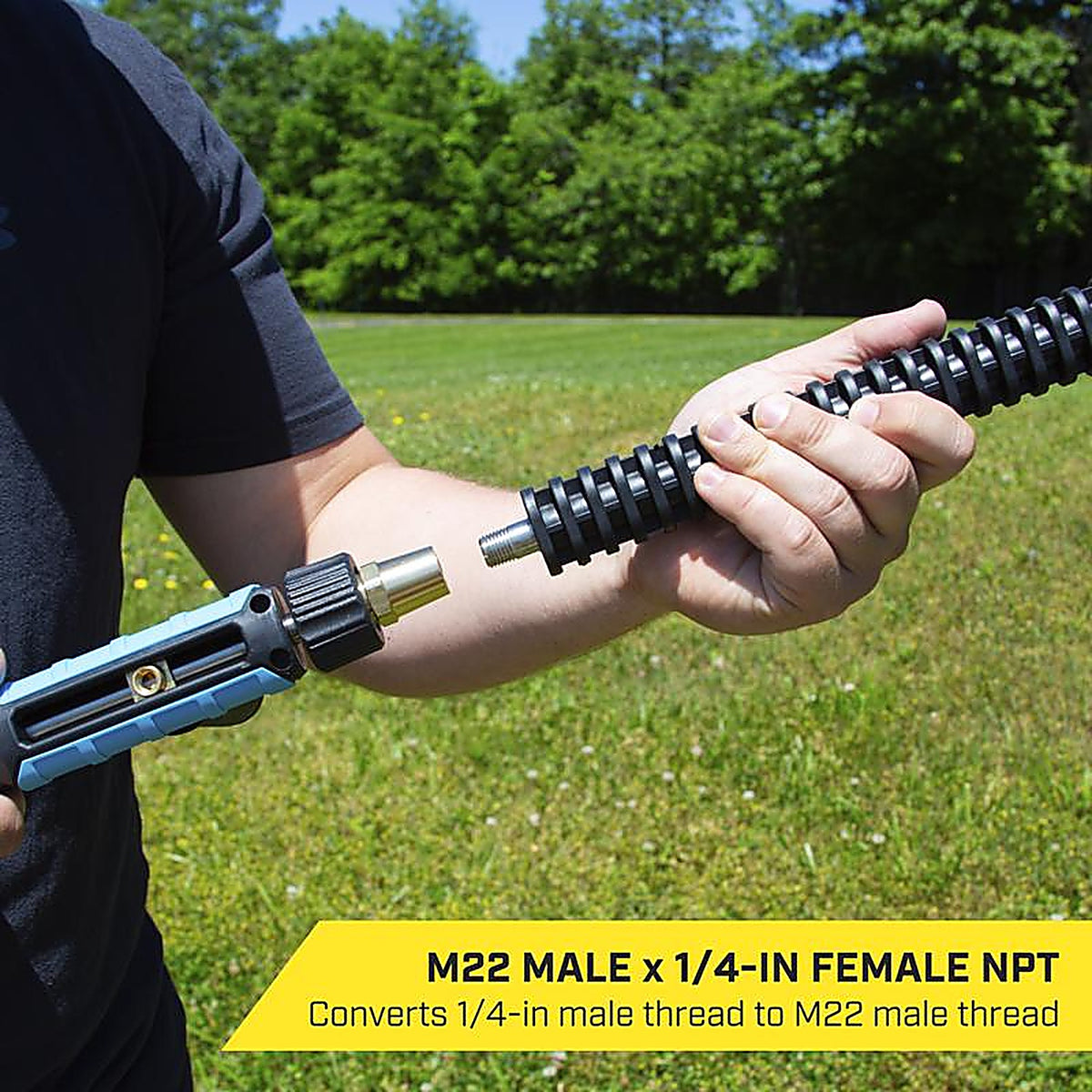 SurfaceMaxx - SMX-PWA314 - M22 Male X 1/4-In Female NPT Screw Nipple 5800 PSI
