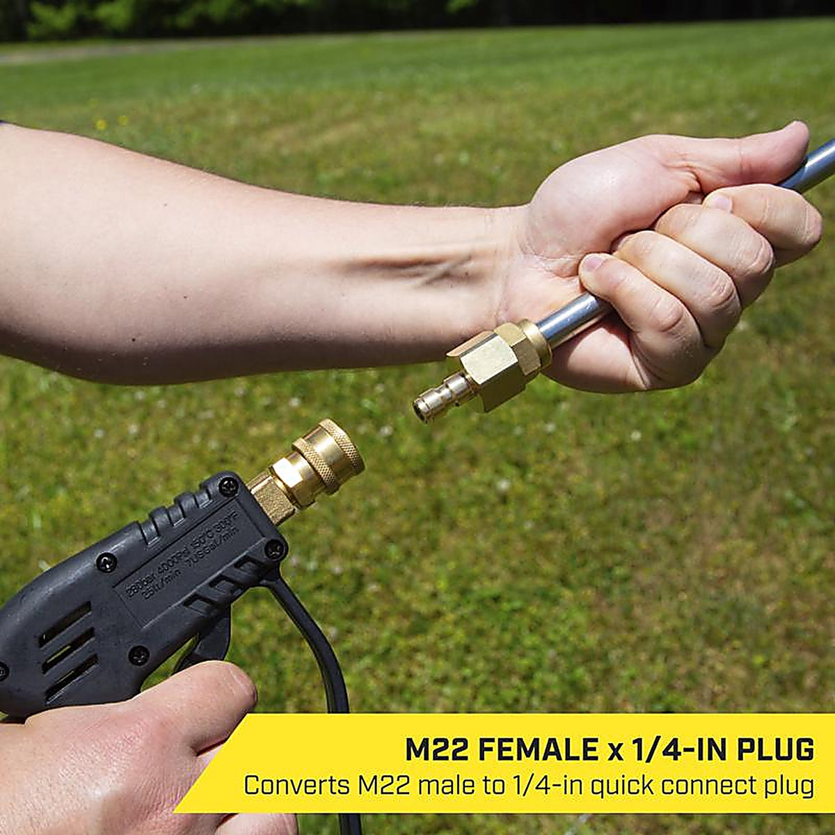 SurfaceMaxx - SMX-PWA315 - M22 Female X 1/4-In Quick Connect Plug 5800 PSI