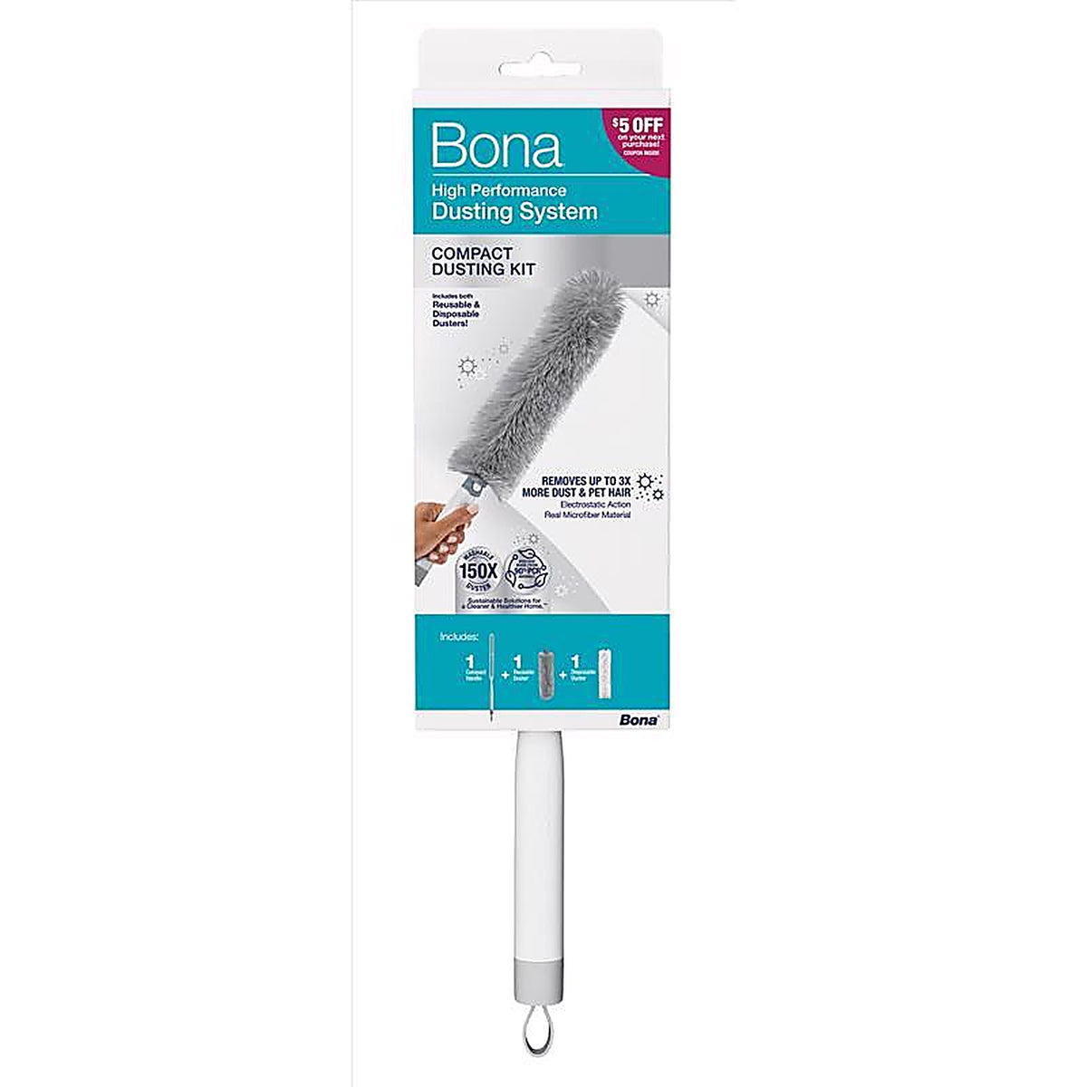 Bona - WM710013636 - Microfiber Duster Kit 11 In. W X 17 In. L 1 Pack