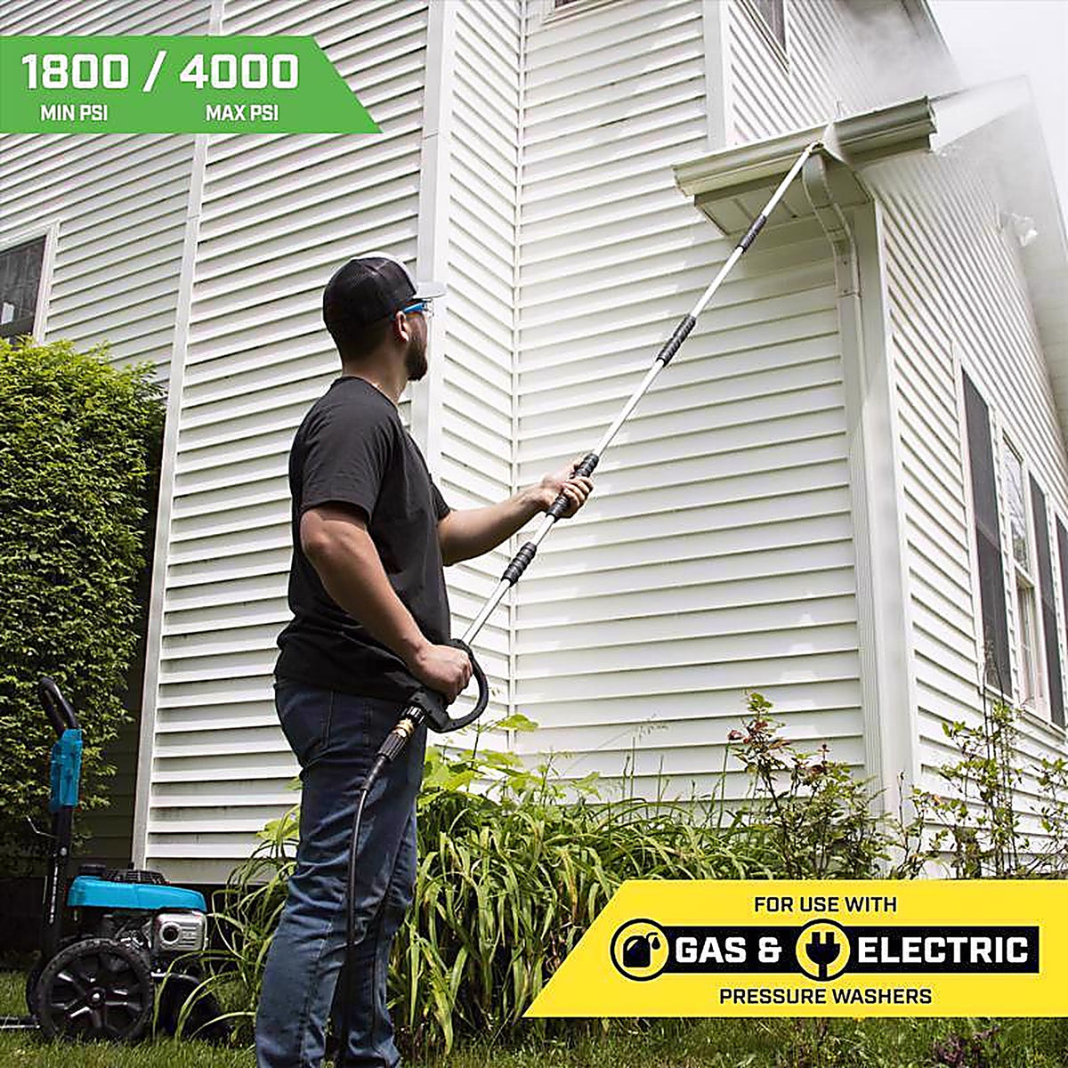 SurfaceMaxx - SGY-PWA96 - 9 Ft. L Extended Reach Wands 4000 PSI