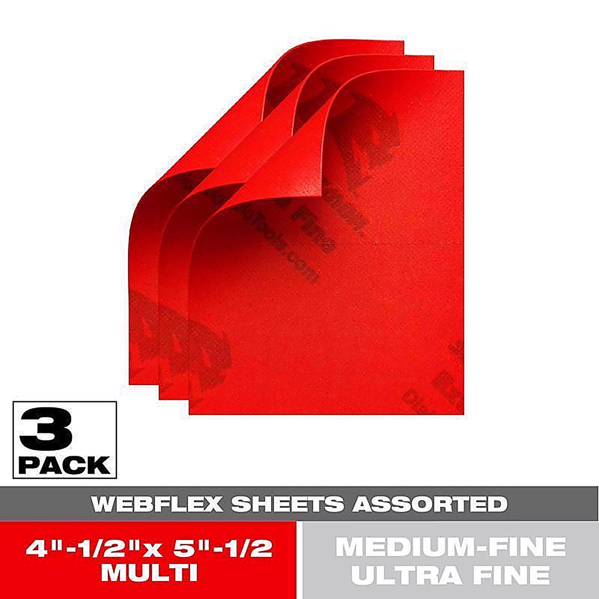 Diablo - DWS045ASTF03G - Sand Demon 4-1/2 In. L X 5-1/2 In. W Assorted Grit Ceramic Blend Sanding Sheet 3 Pack