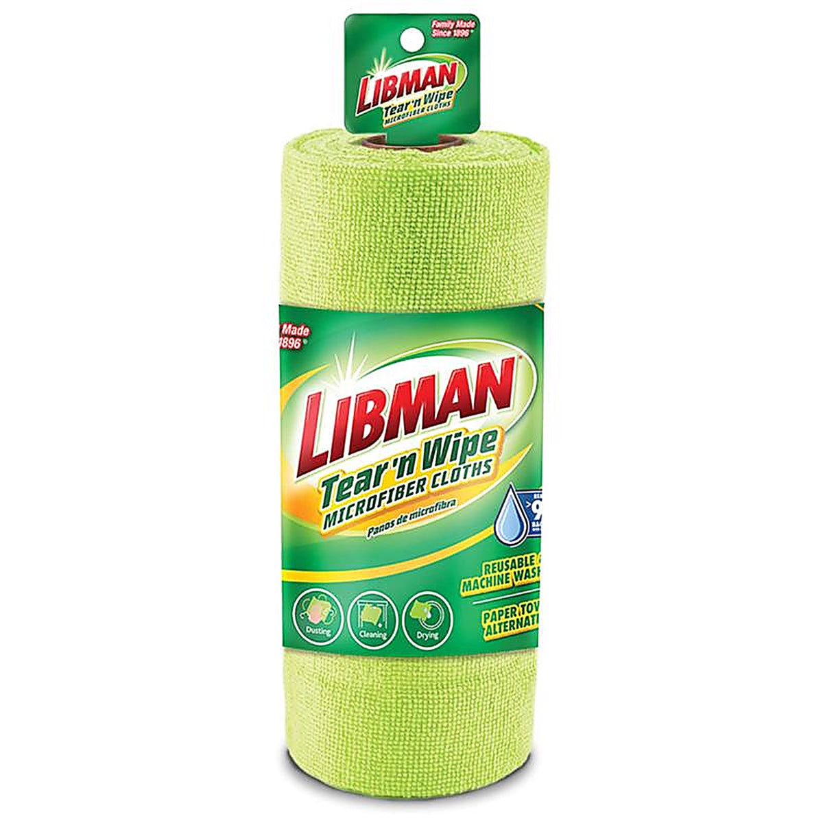 Libman - 1716 - Tear N Wipe Microfiber Wiping Cloth 9.4 In. W X 12 In. L 1 Pack