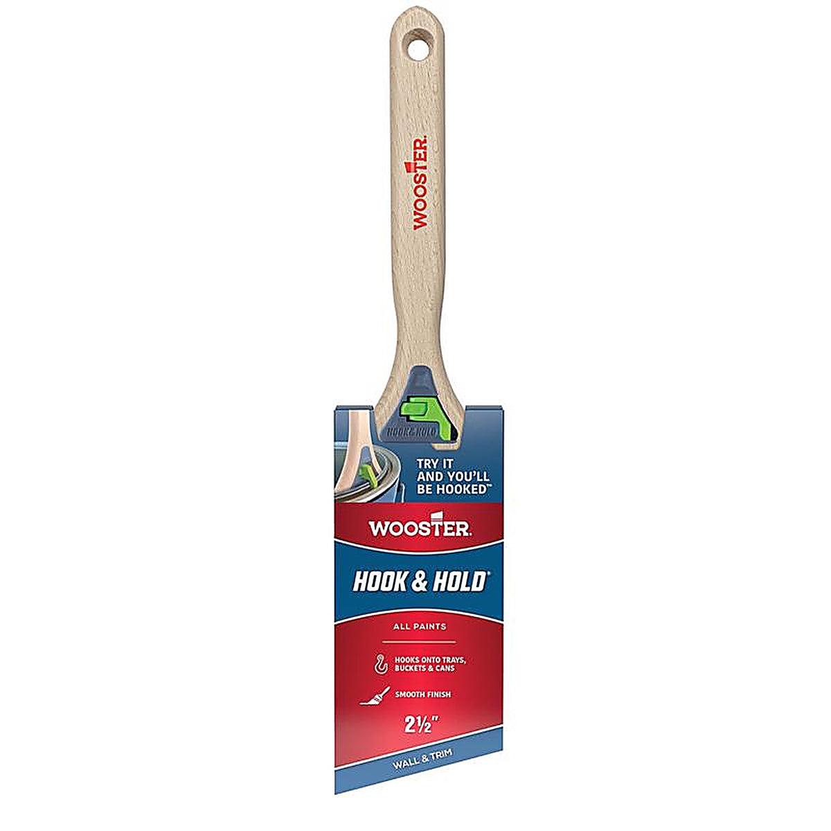 Wooster - 5301-2 1/2 - Hook and Hold 2-1/12 In. Soft Angle Trim Paint Brush