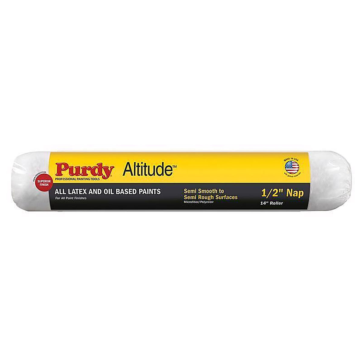 Purdy - 144612143 - Altitude Poly Micro 14 In. W X 1/2 In. Regular Paint Roller Cover 1 Pack