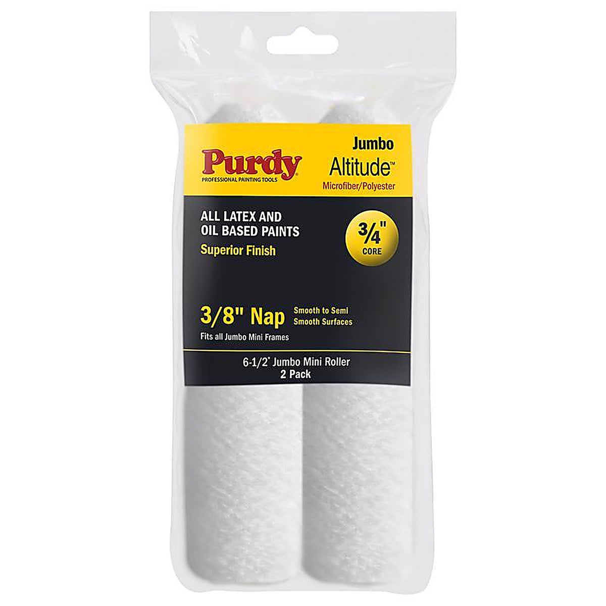 Purdy - 14G626072 - Altitude Poly Micro 6.5 In. W X 3/8 In. Jumbo Mini Paint Roller Cover 2 Pack