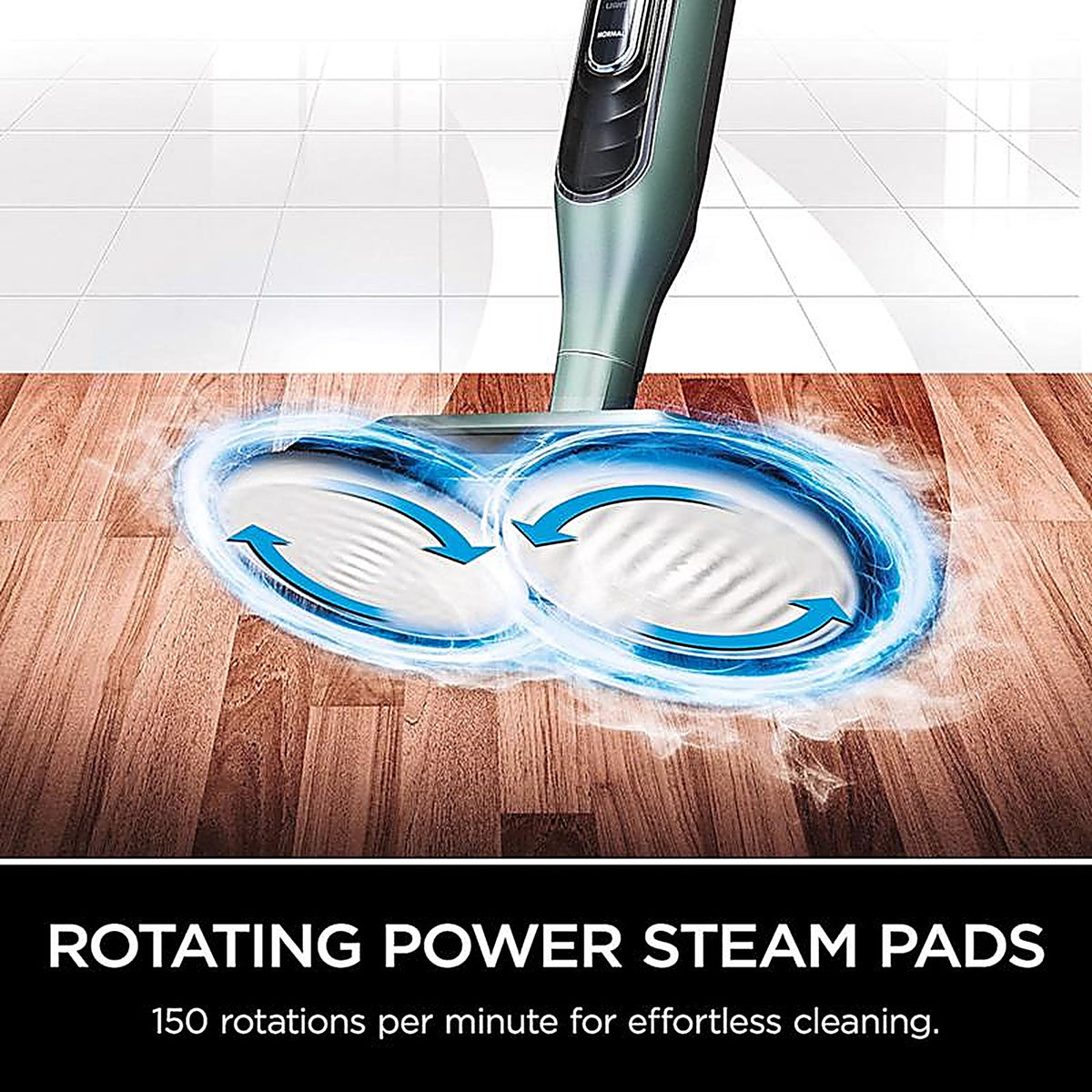 Shark - XKITP7000D - 7.63 In. D Aluminum/Microfiber Cleaner Floor Pad White/Grey