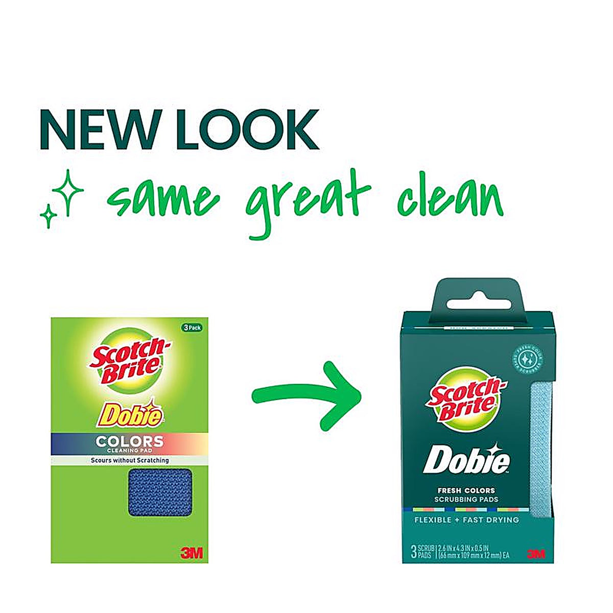 Scotch-Brite - 723-C-8 - Medium Duty Scrubbing Pads for All Purpose 3 Pack