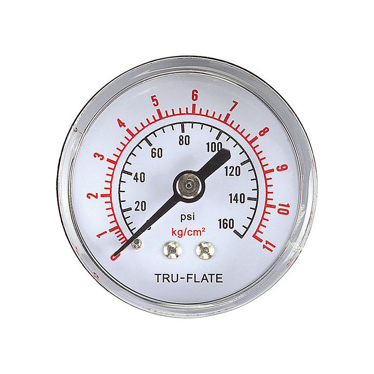 Tru-Flate TRFL24803 Polycarbonate Air Line Gauge 1/4 in. NPT 160 psi 1 pc
