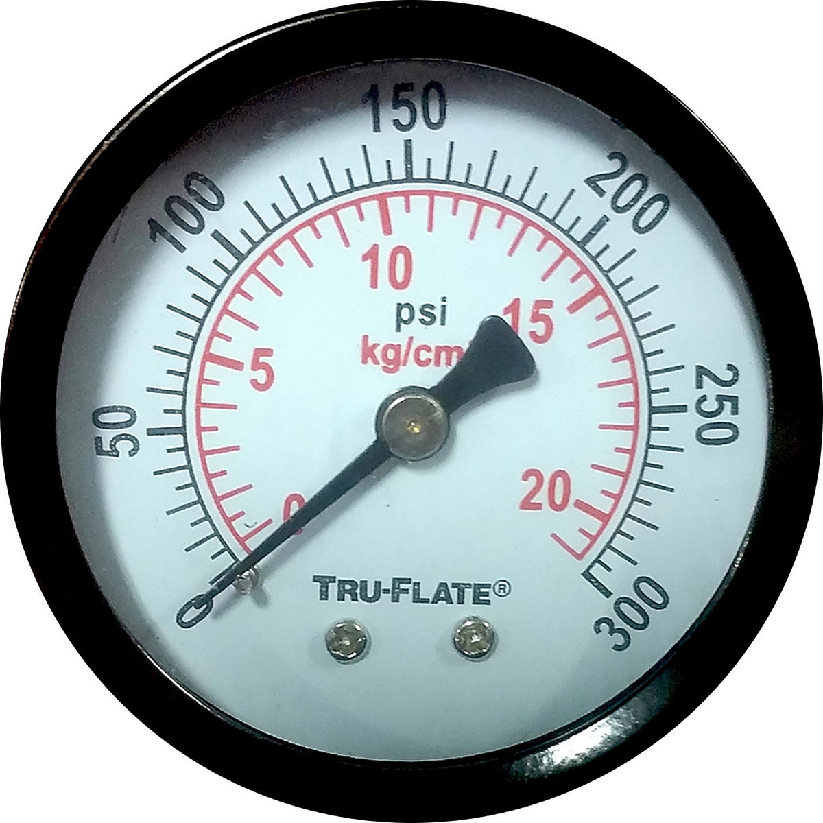 Tru-Flate TRFL24804 Polycarbonate Air Line Gauge 1/4 in. NPT 300 psi 1 pc