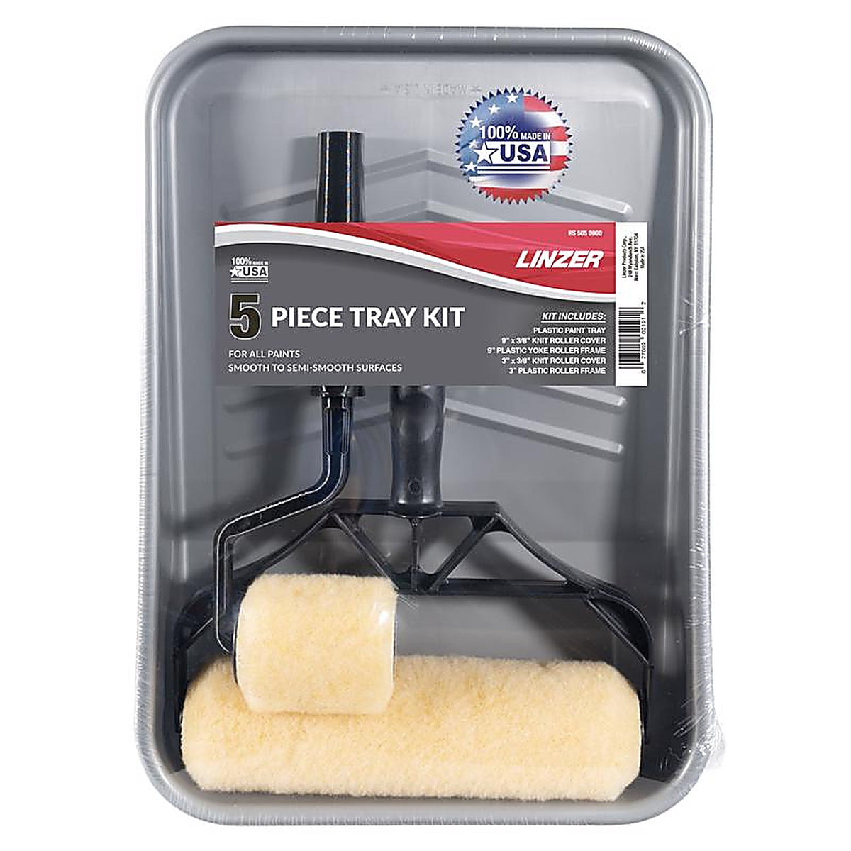 Linzer - RS 505 0900 - Plastic 11.63 In. W X 15.37 In. L Paint Tray Kit