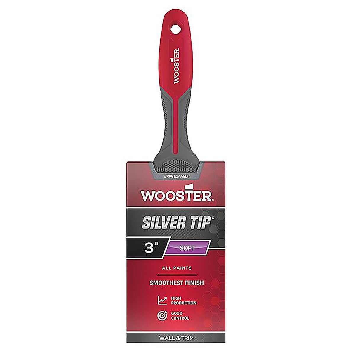 Wooster - G5222-3 - Silvertip 3 In. Soft Flat Wall Brush