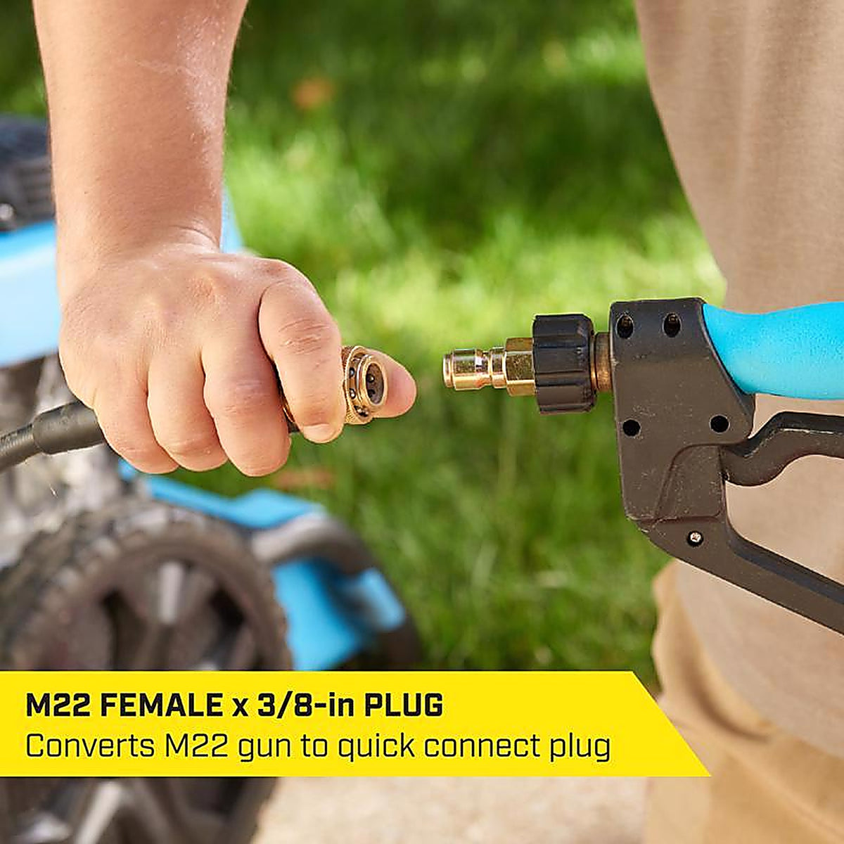 SurfaceMaxx - SGY-PWA27 - M22 Female X 3/8-In Plug Quick Connect Plug 4500 PSI