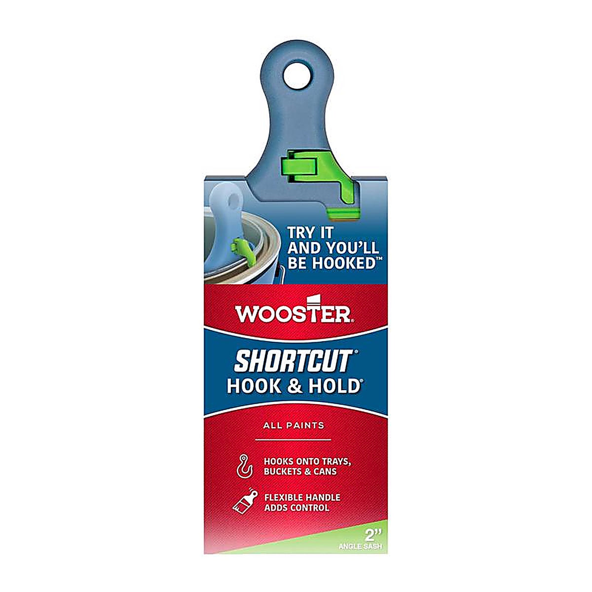 Wooster - H3221-2 - Hook & Hold 2 In. Soft Angle Paint Brush
