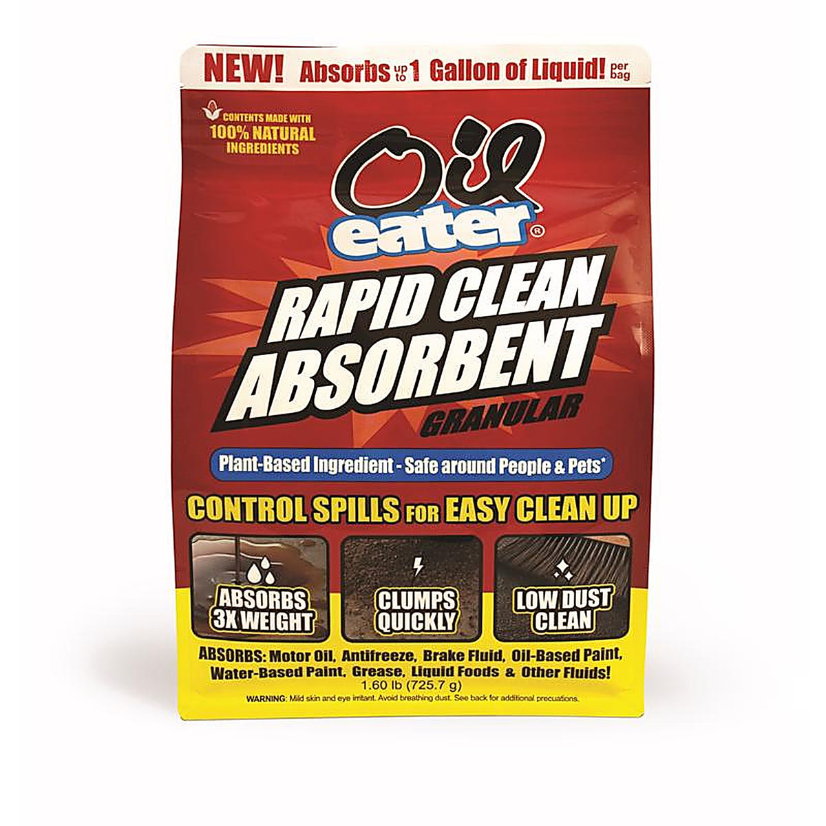 Oil Eater - AOA-GRAN-001 - Spill Floor Absorbent 1.6 Lb