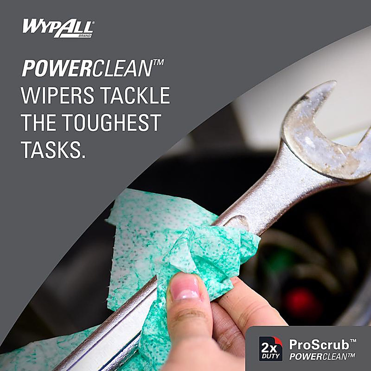 Wypall - 91371 - Polyester/Polyamide/Polypropylene Industrial Towels 12 In. W X 9.5 In. L 450 Sheet 75 Pack