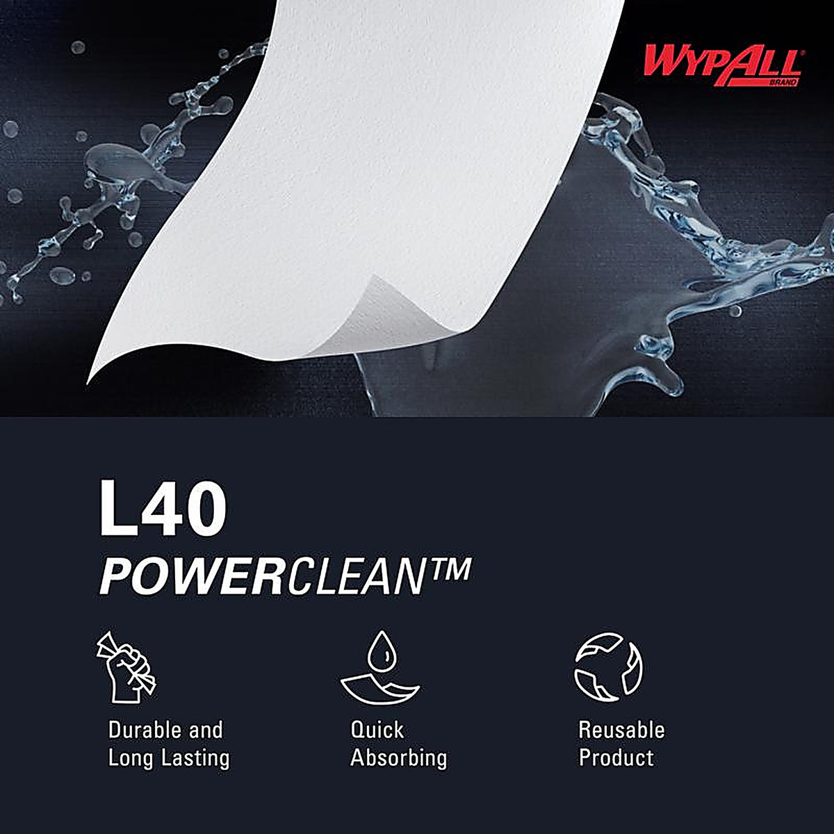 Wypall - 05701 - Cellulose Disposable Towels 12 In. W X 12.5 In. L 1008 Sheet 56 Pack