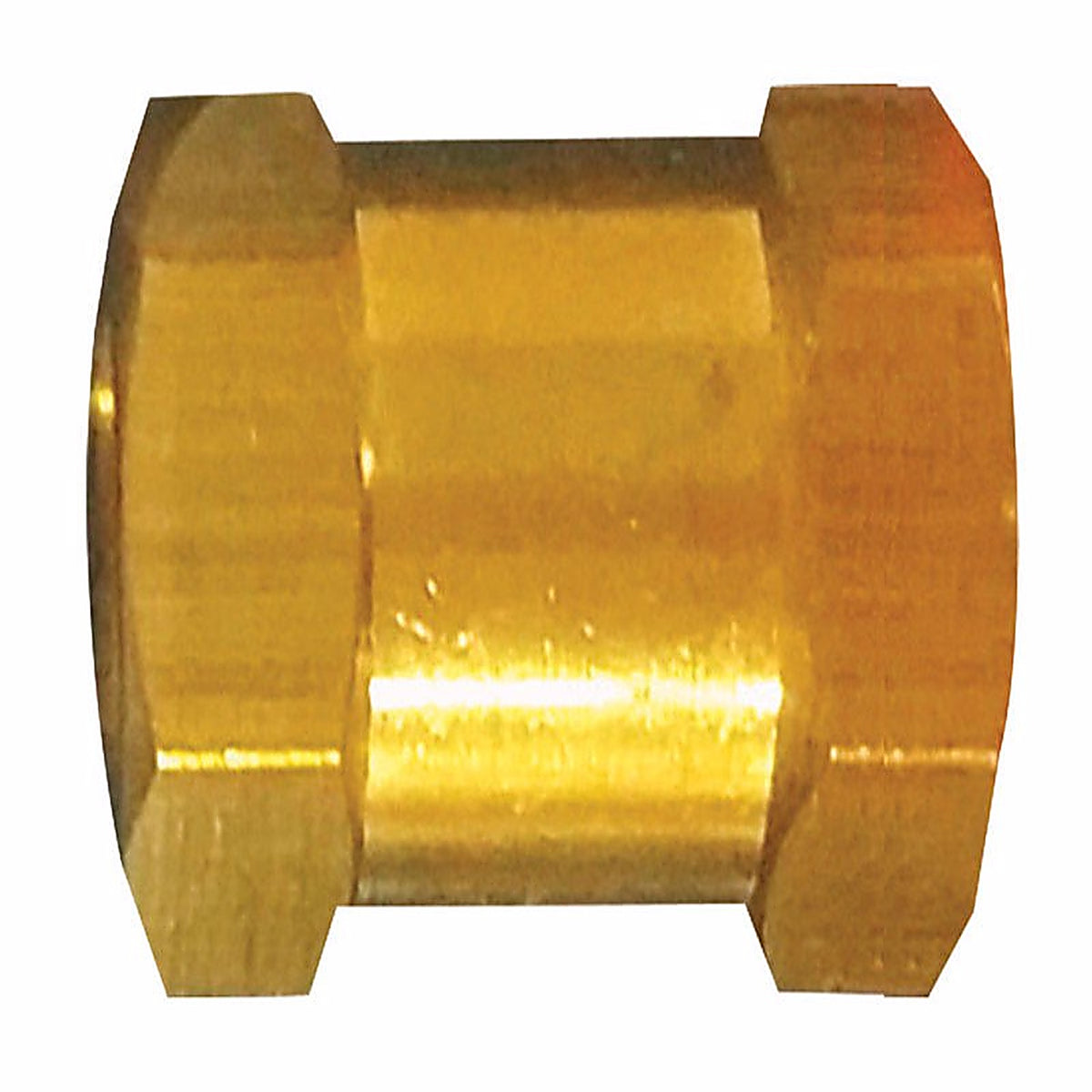 Tru-Flate TRFL21515 Brass/Steel Hex Coupling 1/4 in. Female 1 pc