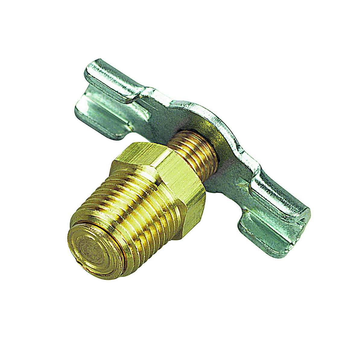 Tru-Flate TRFL21555 Brass/Steel Drain Cock 1/8 in. Male 1 pc