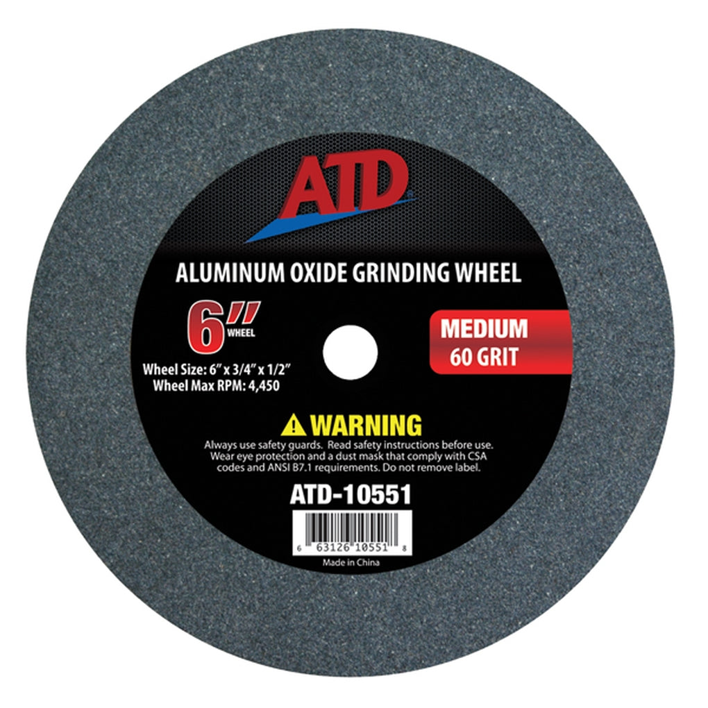 ATD 10551 Replacement 6in. Medium Grit Grinding Wheel