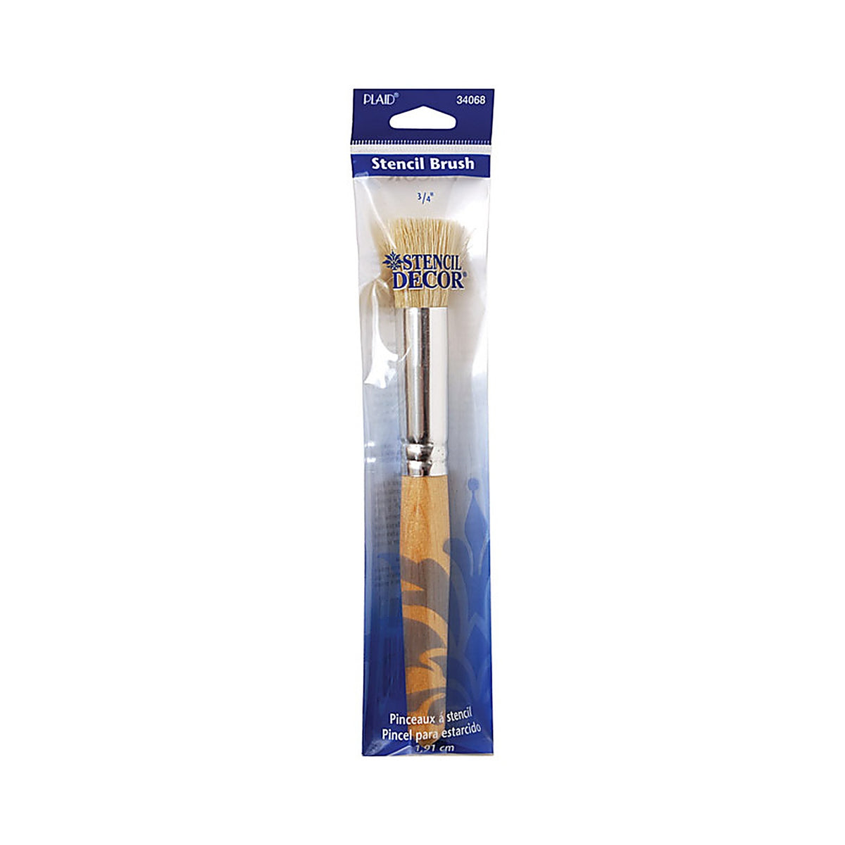 Plaid 34068 Stencil Decor 3/4 in. W Round Stencil Paint Brush