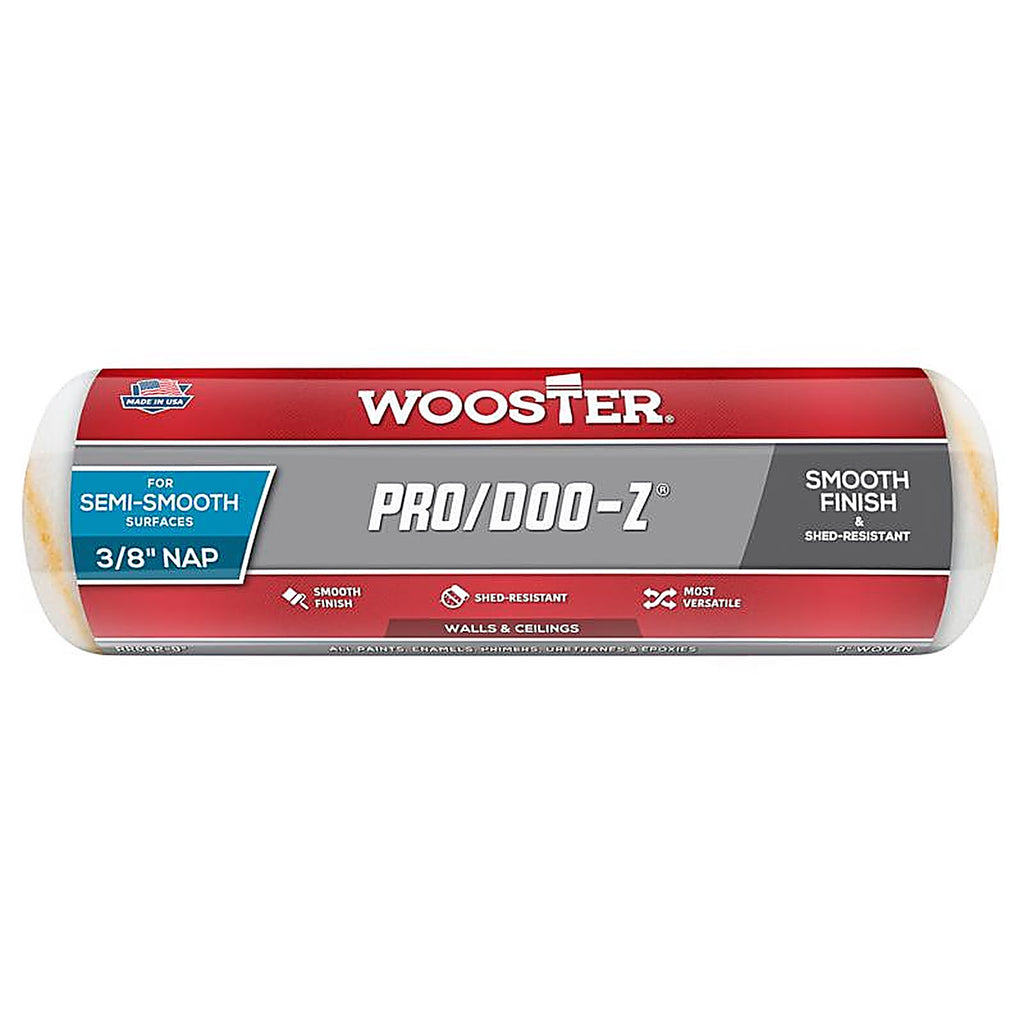 Wooster - RR6429 - Pro/Doo-Z Woven Fabric 9 In. W X 3/8 In. Paint Roller Cover 1 Pack