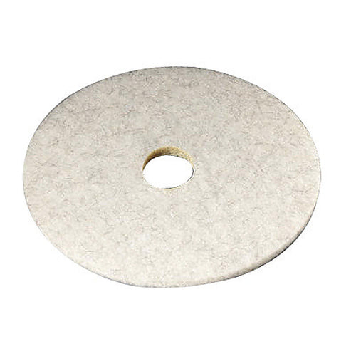 3M - 3300-20 - Natural Blend 20 In. D Non-Woven Natural/Polyester Fiber Floor Polishing Pad White