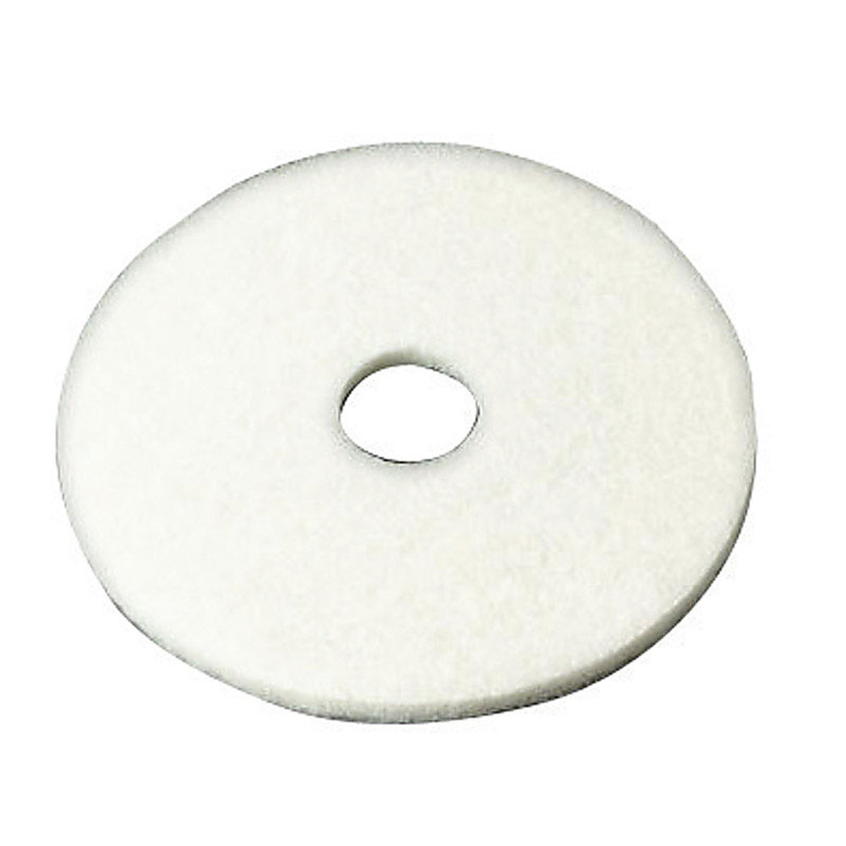 3M - 4100-20 - 20 In. D Non-Woven Natural/Polyester Fiber Floor Polishing Pad White