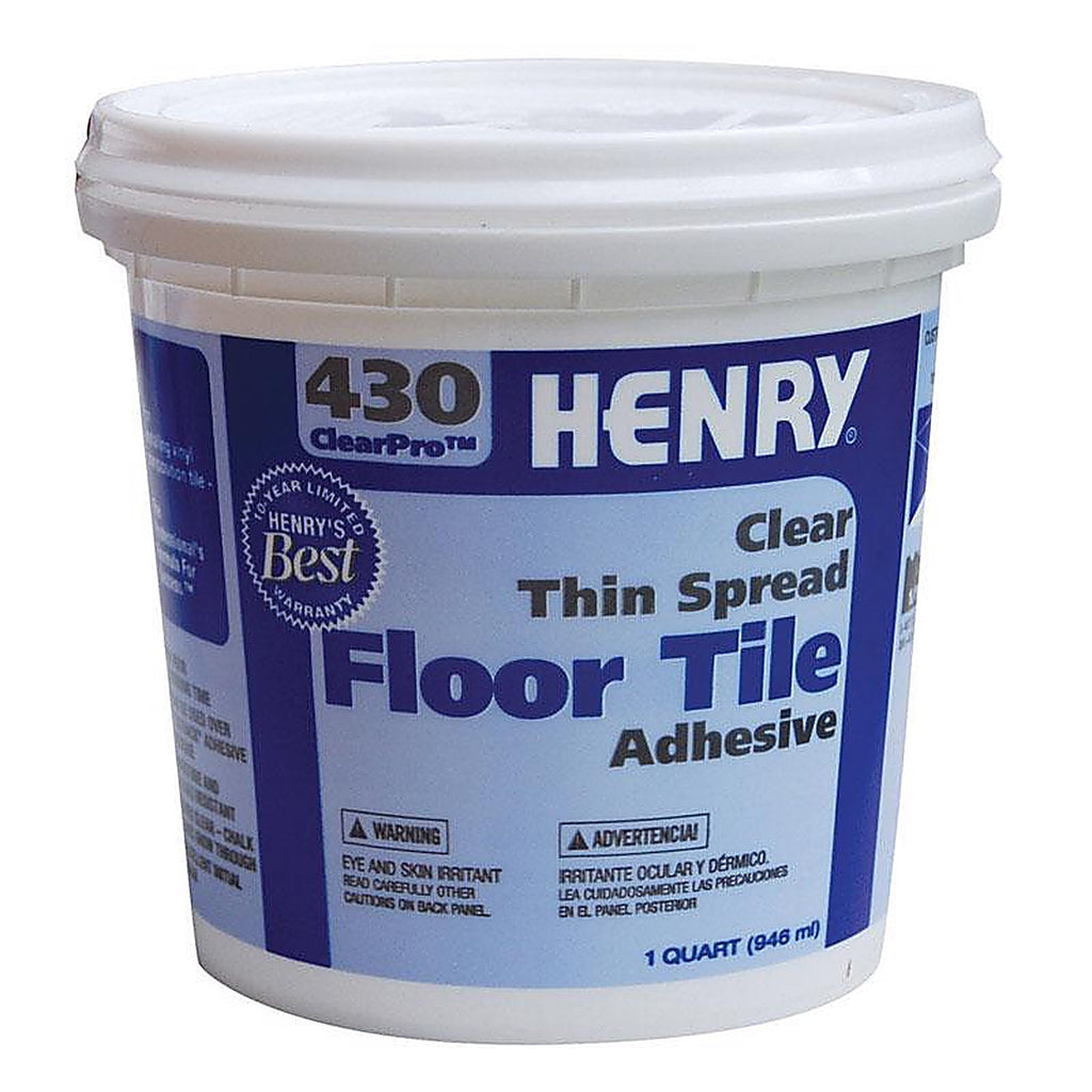 Henry 12097 430 ClearPro Floor Tile Adhesive 1 qt