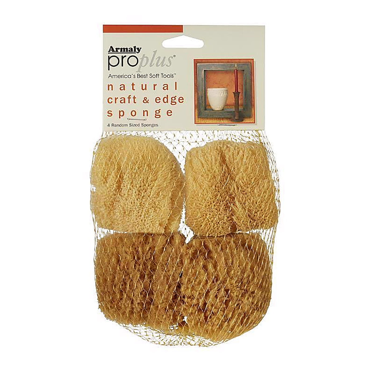 Armaly 15204 ProPlus 4 in. L Beige Natural Sponge Faux/Artist Natural Sea Sponge