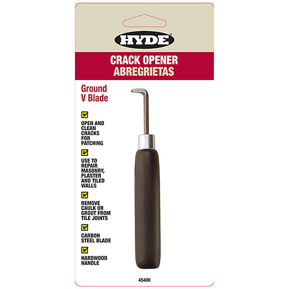 Hyde - 45400 - Metal Crack Opener 6 In. L