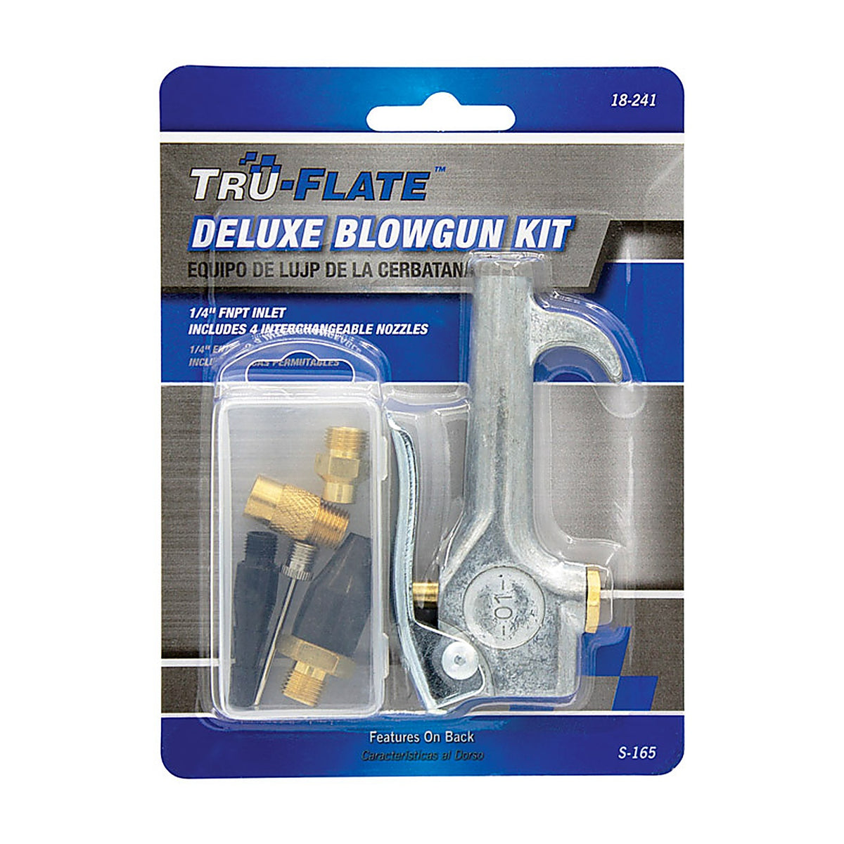 Tru-Flate TRFL18241 Steel Air Blow Gun Safety Lever 1/4 in. NPT