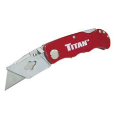 Titan 11015 Folding Pocket Utility Knife (red)