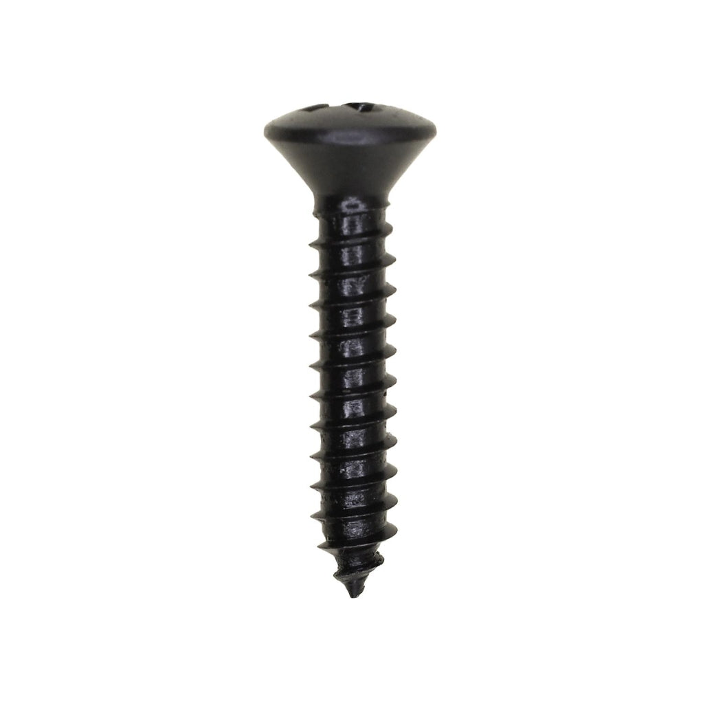 Auveco 11088 #10 X 1in. Phillips Oval Head Tapping Screw Black Oxide