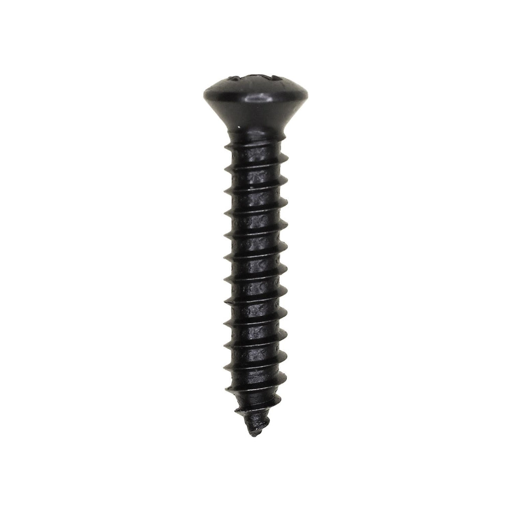 Auveco 11089 #10 X 1in. w/#8 Head Phillips Oval Head Tapping Screw Black Oxide