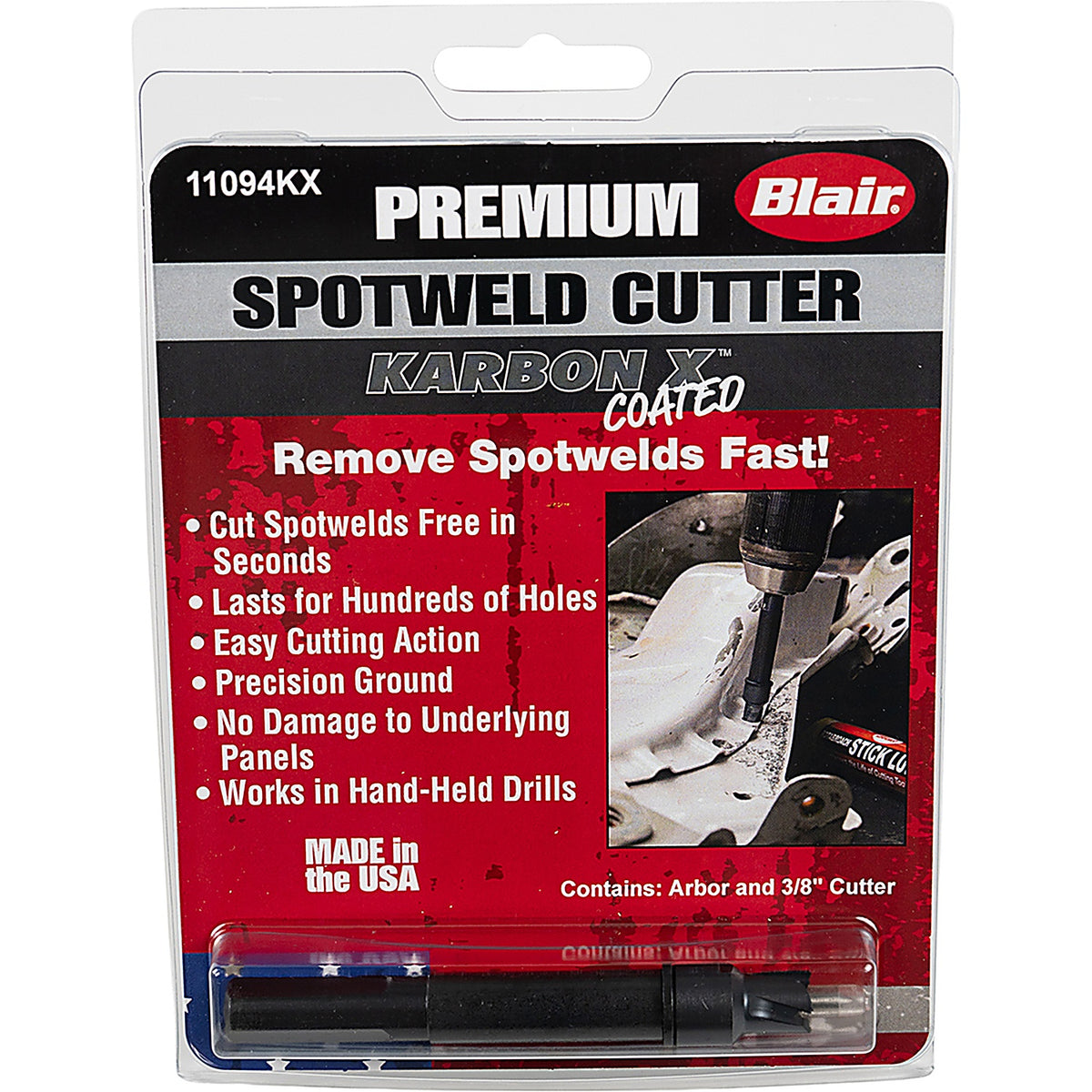Blair Equipment - 11094KX - 3/8 Spotweld Cutter Kit with Standard Pilot