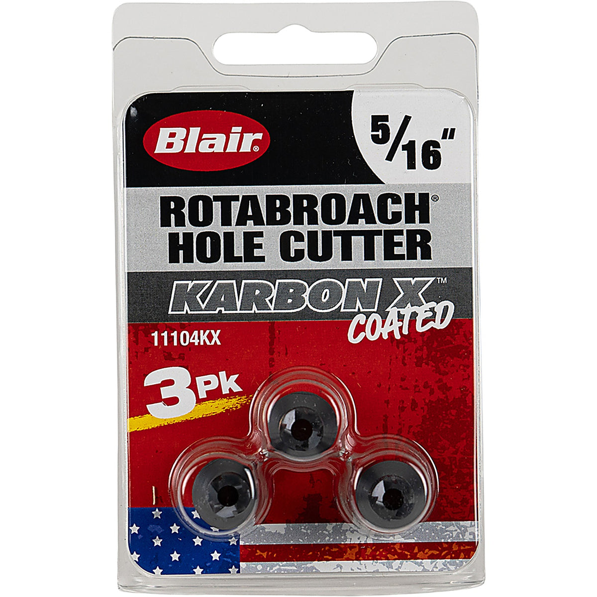 Blair Equipment - 11104KX - 3Pk 5/16 Inch Cutters with Kx Coating