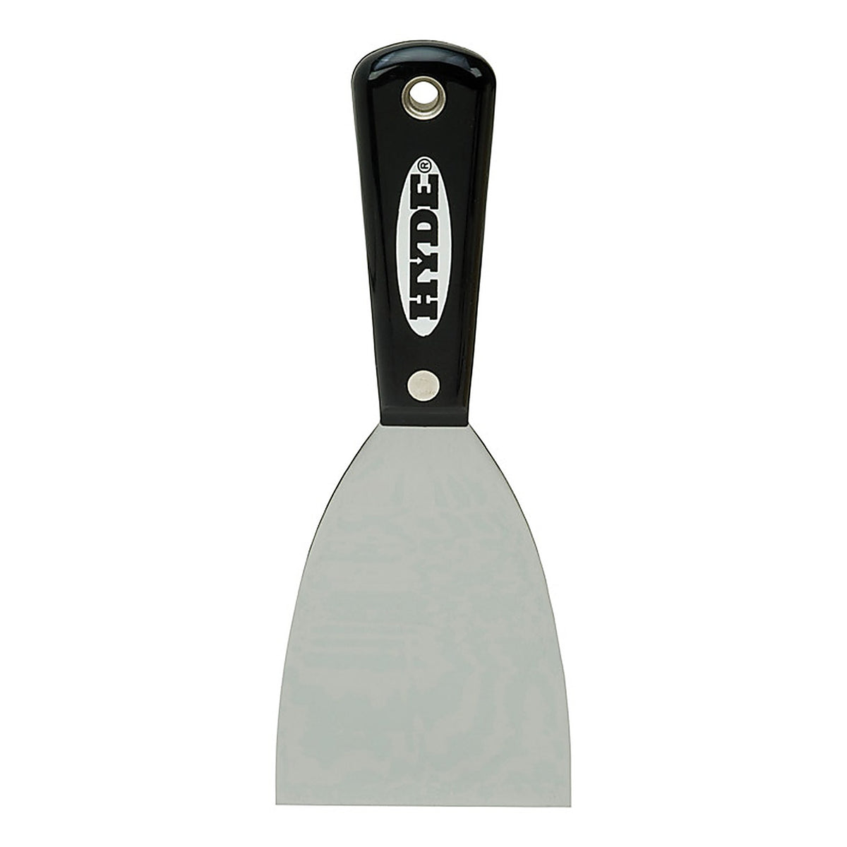 Hyde - 02400 - Black & Silver 3 In. W Carbon Steel Chiseled-Edge Paint Scraper