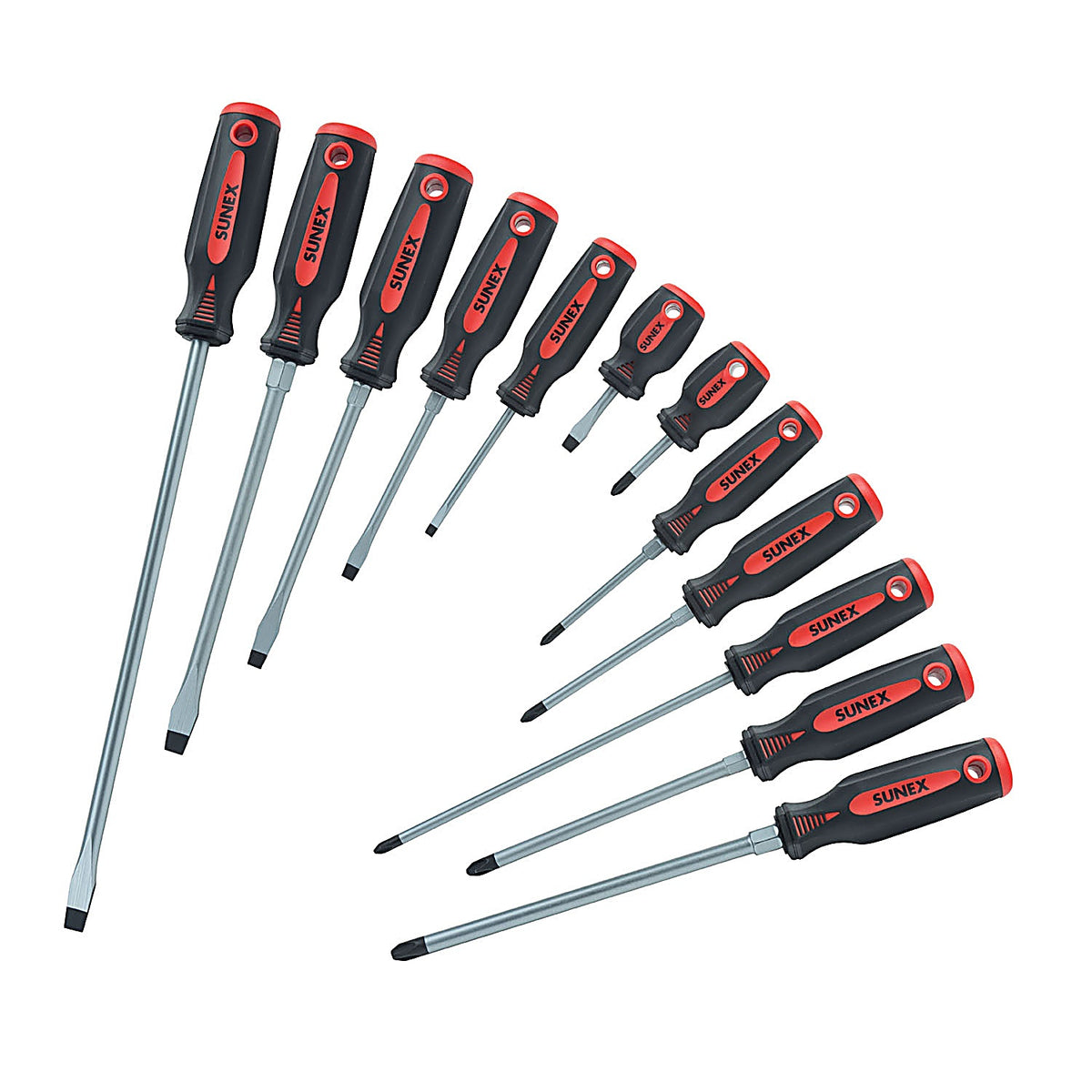 Sunex Tools 1112SS 12Pc Combination Screwdriver Set