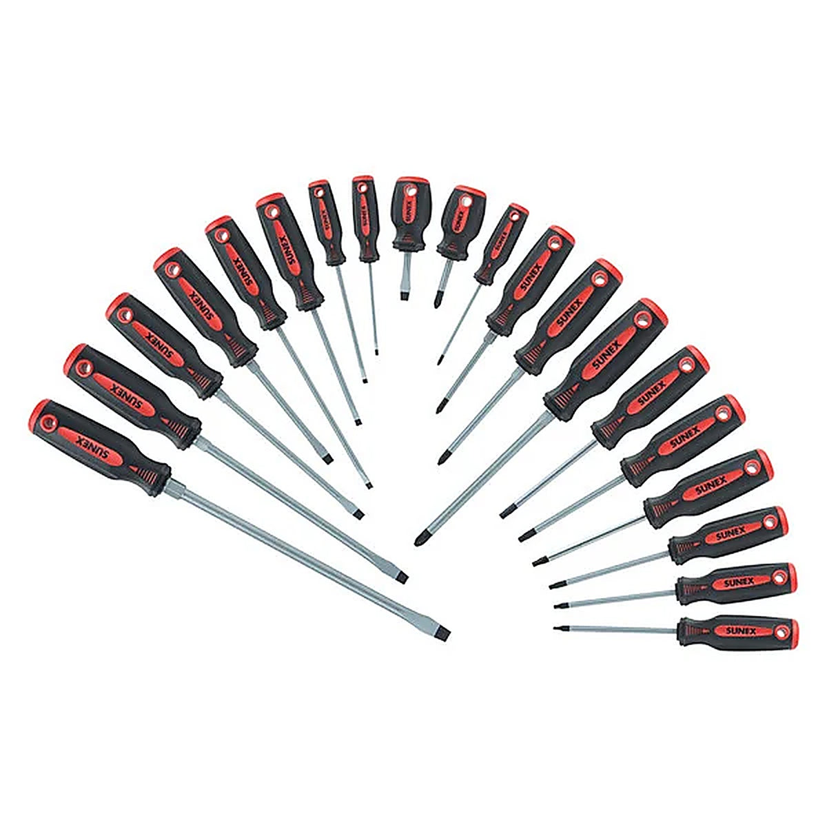 Sunex Tools 1120SS Combination Screwdriver Set, 20-Piece